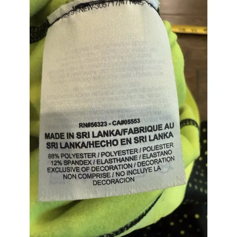 Nike Pro Womens Green Polka Dots Dri-Fit Leggings Pull On Pants Size S 577166